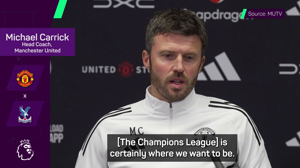 Champions League 'is where we want to be' - Carrick