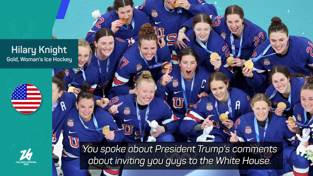 USA women's ice hockey's Knight hits back at Trump for 'distasteful joke'