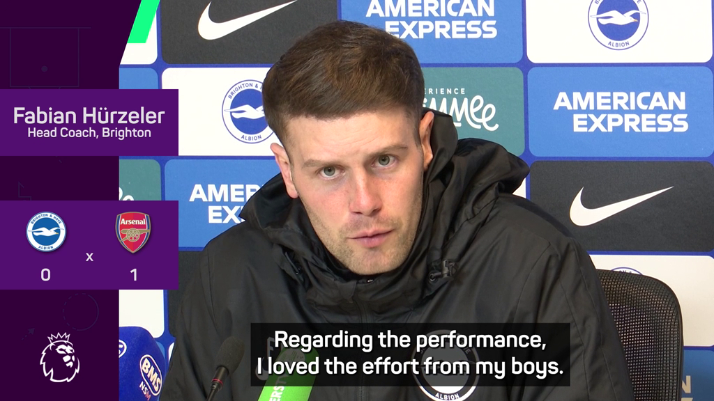 Only one team tried to play football - Brighton boss slams Arsenal tactics