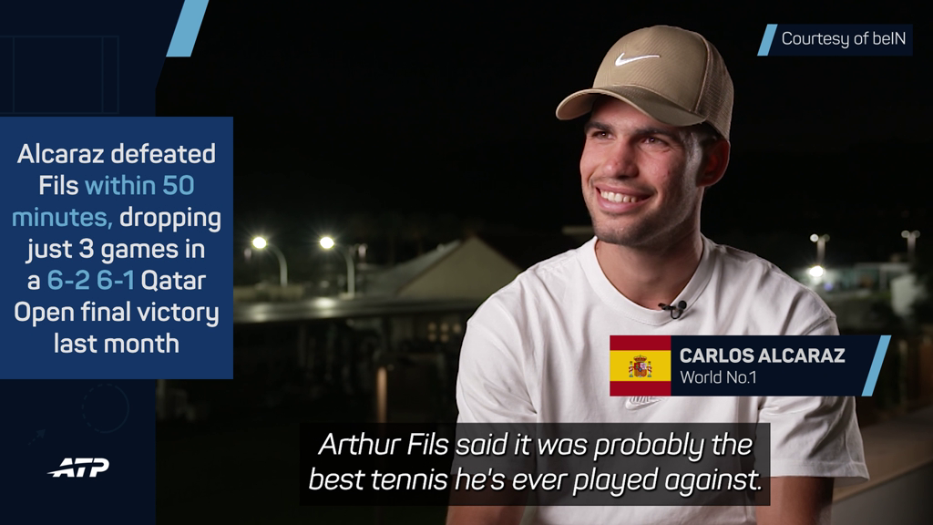 Qatar Open final was a 'top 10' career performance - Alcaraz