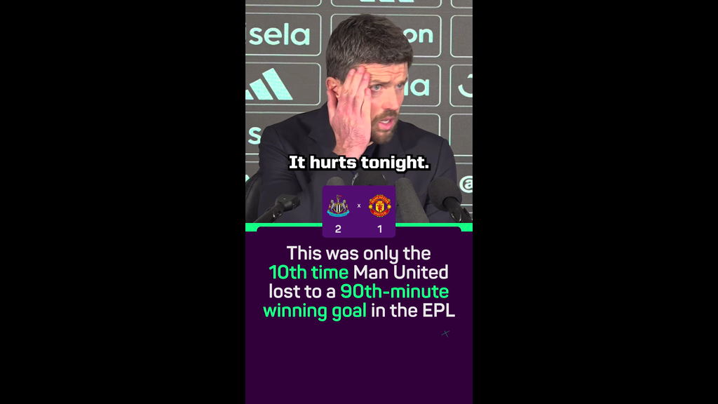 Carrick 'hurt' by Man United's late loss at Newcastle