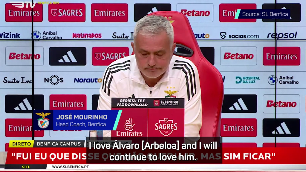 'If Prestianni is guilty, his career with me is over' - Mourinho