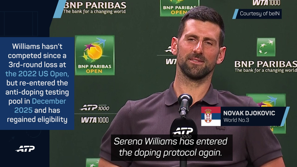 Serena Williams is coming back - Djokovic