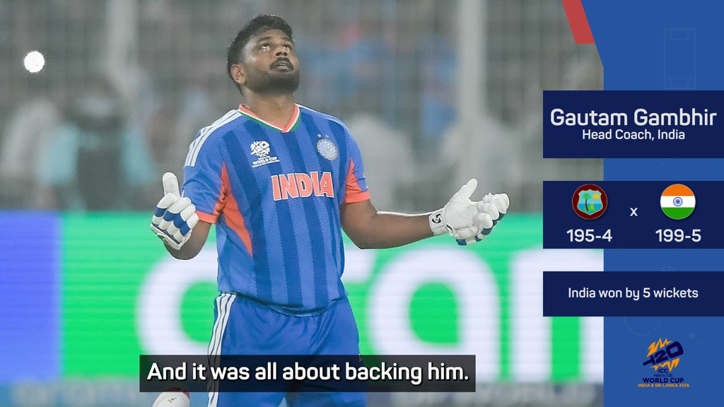 'World-class' Samson showed true potential with unbeaten 97 - Gambhir