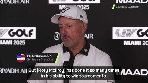 Nothing stopping McIlroy from winning Masters - Mickelson