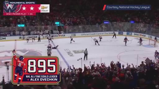 Alex Overchkin scores 895th NHL goal to break Wayne Gretzky's record