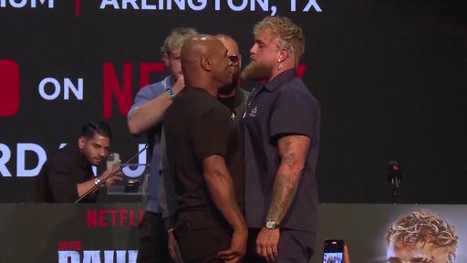 FILE: Mike Tyson and Floyd Mayweather Jr. set to meet in exhibition