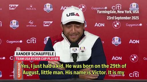 'His name is Victor... No, not after Viktor Hovland' - New dad Xander Schauffele talks kids ahead of the 2025 Ryder Cup