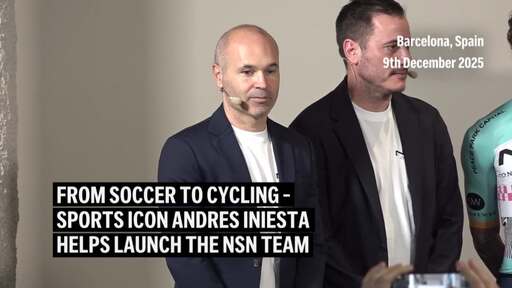 Get on your bike - Soccer icon Andres Iniesta launches new world tour cycling team, NSN, in Barcelona