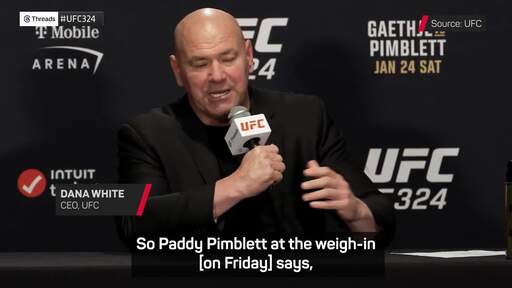 Dana White praises Pimblett's toughness after 'dog-fight' with Gaethje
