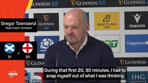 I felt like a fan watching - Scotland coach Townsend on beating England
