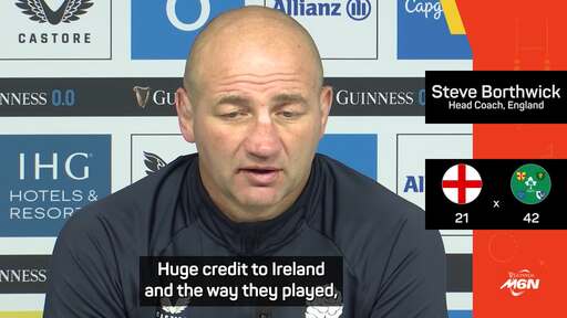 Ireland thrashing 'bitterly disappointing'– Borthwick