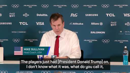 Trump congratulates US ice hockey team via FaceTime after Olympic gold